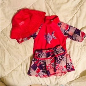 UV Skinz 4T Girls Swimsuit Set